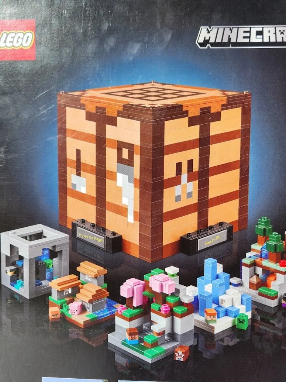 New LEGO Minecraft Crafting Table Toy Building Set 21265 Minecraft Figures, Mobs